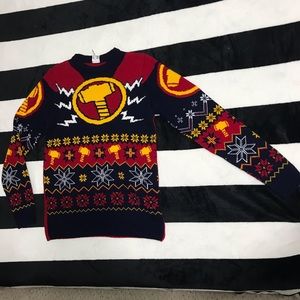 Marvel Thor Ugly Christmas Knit Sweater, XS